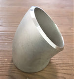 Stattin Stainless 100NB (114.3mm O.D. x 6.02mm W.T.) Stainless Steel Sch40 45° Long Radius Pipe Elbows