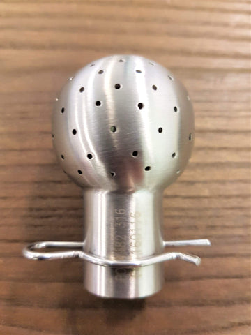 Stattin Stainless 19.05mm x 38.1mm x 1.6mm Holes Stainless Steel Spray Balls