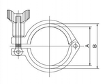Stattin Stainless Stainless Steel Tri Clover Clamps