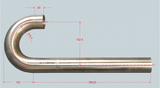 Stattin Stainless Stainless Steel Handrail Returns 180°