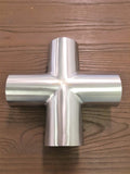 Stattin Stainless 63.5mm x 1.6mm Stainless Steel Tube Crosses