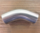 Stattin Stainless Grade 304 Stainless Steel 45° Long Radius Tube Bends