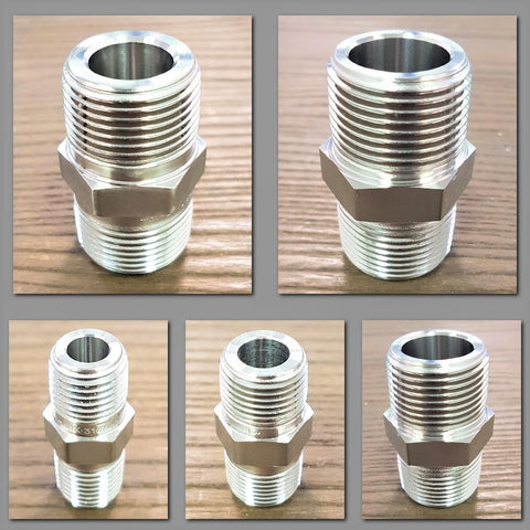 Stattin Stainless Stainless Steel NPT/BSP 3000lbs Crossover Hex Nipples