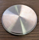 Stattin Stainless 127mm (5") Machined, Flat Face Only Stainless Steel BSM Blank Caps