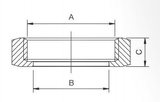 Stattin Stainless Stainless Steel BSM Hex Nuts