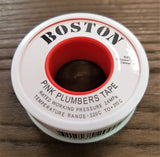 Stattin Stainless Pink PTFE Plumbers Tape Thread Seal Tape
