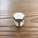 Stattin Stainless Stainless Steel BSP Hex Plugs