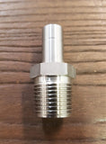 Stattin Stainless 12.7mm x 1/2" BSP Stainless Steel Compression Male Adaptors