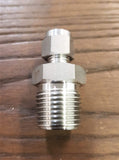 Stattin Stainless 6.35mm x 1/2" BSP Stainless Steel Compression Male Connectors