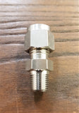 Stattin Stainless 6.35mm x 1/8" BSP Stainless Steel Compression Male Connectors