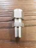 Stattin Stainless 9.53mm x 1/4" BSP Stainless Steel Compression Male Connectors