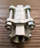 Stattin Stainless 15 BSP (1/2") Stainless Steel 3 Piece Spring Check Valves