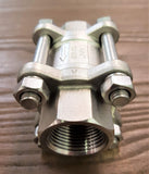 Stattin Stainless 20 BSP (3/4") Stainless Steel 3 Piece Spring Check Valves