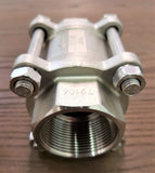 Stattin Stainless 40 BSP (1 1/2") Stainless Steel 3 Piece Spring Check Valves