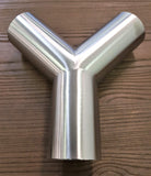 Stattin Stainless 63.5mm x 1.6mm Stainless Steel Tube Y Pieces